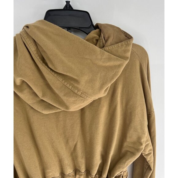 Young, Fabulous, and Broke Womens Drawstring Jacket Size Medium Mustard Yellow - Picture 7 of 7